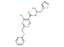 4-hydroxy-N-[1-methyl-2-(2-thienyl)ethyl]-2-(phenoxymethyl)pyrimidine-5-carboxamide
