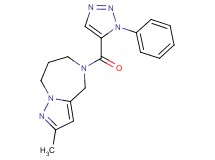 2-methyl-5-[(1-phenyl-1H-1,2,3-triazol-5-yl)carbonyl]-5,6,7,8-tetrahydro-4H-pyrazolo[1,5-a][1,4]diazepine