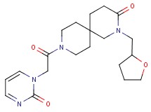 9-[(2-oxopyrimidin-1(2H)-yl)acetyl]-2-(tetrahydrofuran-2-ylmethyl)-2,9-diazaspiro[5.5]undecan-3-one