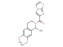 2-(imidazo[2,1-b][1,3]thiazol-6-ylcarbonyl)-6,7-dimethoxy-1-methyl-1,2,3,4-tetrahydroisoquinoline