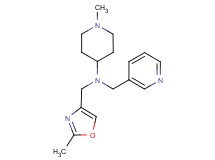 1-methyl-N-[(2-methyl-1,3-oxazol-4-yl)methyl]-N-(3-pyridinylmethyl)-4-piperidinamine