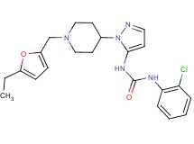 N-(2-chlorophenyl)-N'-(1-{1-[(5-ethyl-2-furyl)methyl]-4-piperidinyl}-1H-pyrazol-5-yl)urea