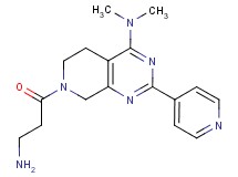 7-(3-aminopropanoyl)-N,N-dimethyl-2-(4-pyridinyl)-5,6,7,8-tetrahydropyrido[3,4-d]pyrimidin-4-amine