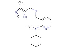 N-cyclohexyl-N-methyl-3-({[(4-methyl-1H-imidazol-5-yl)methyl]amino}methyl)-2-pyridinamine