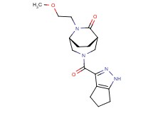(1S*,5R*)-6-(2-methoxyethyl)-3-(1,4,5,6-tetrahydrocyclopenta[c]pyrazol-3-ylcarbonyl)-3,6-diazabicyclo[3.2.2]nonan-7-one