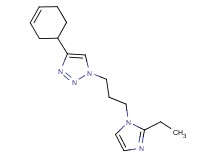 4-cyclohex-3-en-1-yl-1-[3-(2-ethyl-1H-imidazol-1-yl)propyl]-1H-1,2,3-triazole