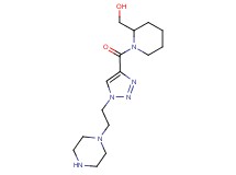 (1-{[1-(2-piperazin-1-ylethyl)-1H-1,2,3-triazol-4-yl]carbonyl}piperidin-2-yl)methanol