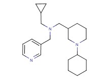 1-(1-cyclohexyl-3-piperidinyl)-N-(cyclopropylmethyl)-N-(3-pyridinylmethyl)methanamine
