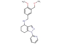 N-[4-methoxy-3-(methoxymethyl)benzyl]-1-(2-pyridinyl)-4,5,6,7-tetrahydro-1H-indazol-4-amine