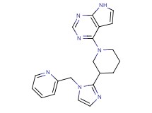 4-{3-[1-(2-pyridinylmethyl)-1H-imidazol-2-yl]-1-piperidinyl}-7H-pyrrolo[2,3-d]pyrimidine