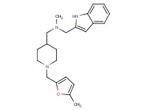 (1H-indol-2-ylmethyl)methyl({1-[(5-methyl-2-furyl)methyl]-4-piperidinyl}methyl)amine