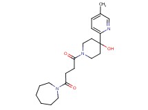 1-(4-azepan-1-yl-4-oxobutanoyl)-4-(5-methylpyridin-2-yl)piperidin-4-ol