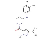 N-(3,4-dimethylphenyl)-1-[(3-isopropyl-1-methyl-1H-pyrazol-5-yl)carbonyl]-3-piperidinamine