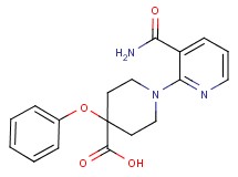 1-[3-(aminocarbonyl)pyridin-2-yl]-4-phenoxypiperidine-4-carboxylic acid