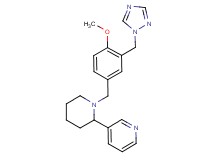 3-{1-[4-methoxy-3-(1H-1,2,4-triazol-1-ylmethyl)benzyl]piperidin-2-yl}pyridine