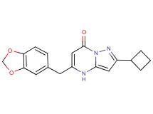 5-(1,3-benzodioxol-5-ylmethyl)-2-cyclobutylpyrazolo[1,5-a]pyrimidin-7(4H)-one