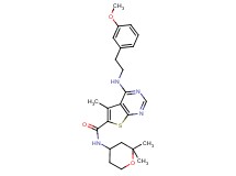 N-(2,2-dimethyltetrahydro-2H-pyran-4-yl)-4-{[2-(3-methoxyphenyl)ethyl]amino}-5-methylthieno[2,3-d]pyrimidine-6-carboxamide