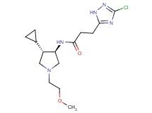 3-(3-chloro-1H-1,2,4-triazol-5-yl)-N-[rel-(3R,4S)-4-cyclopropyl-1-(2-methoxyethyl)-3-pyrrolidinyl]propanamide hydrochloride