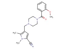 4-{[4-(2-methoxybenzoyl)-1-piperazinyl]methyl}-1,5-dimethyl-1H-pyrrole-2-carbonitrile