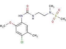 N-[2-({[(4-chloro-2-methoxy-5-methylphenyl)amino]carbonyl}amino)ethyl]-N-methylmethanesulfonamide