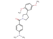 (4-{[3-(2,5-dimethoxyphenyl)-1-pyrrolidinyl]carbonyl}phenyl)dimethylamine