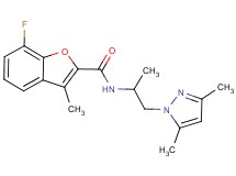 N-[2-(3,5-dimethyl-1H-pyrazol-1-yl)-1-methylethyl]-7-fluoro-3-methyl-1-benzofuran-2-carboxamide