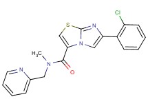 6-(2-chlorophenyl)-N-methyl-N-(2-pyridinylmethyl)imidazo[2,1-b][1,3]thiazole-3-carboxamide