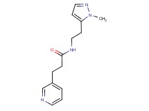 N-[2-(1-methyl-1H-pyrazol-5-yl)ethyl]-3-pyridin-3-ylpropanamide