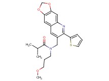 N-(3-methoxypropyl)-2-methyl-N-{[6-(2-thienyl)[1,3]dioxolo[4,5-g]quinolin-7-yl]methyl}propanamide