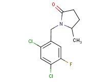 1-(2,4-dichloro-5-fluorobenzyl)-5-methylpyrrolidin-2-one