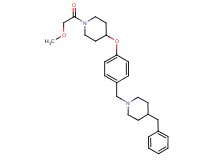 4-benzyl-1-(4-{[1-(methoxyacetyl)-4-piperidinyl]oxy}benzyl)piperidine