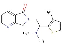 6-[2-(dimethylamino)-2-(3-methyl-2-thienyl)ethyl]-6,7-dihydro-5H-pyrrolo[3,4-b]pyridin-5-one