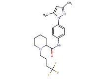 N-[4-(3,5-dimethyl-1H-pyrazol-1-yl)phenyl]-1-(4,4,4-trifluorobutyl)-2-piperidinecarboxamide
