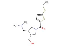 ((3R*,4R*)-4-[(dimethylamino)methyl]-1-{[5-(ethylthio)-2-thienyl]carbonyl}pyrrolidin-3-yl)methanol