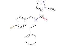 N-(2-cyclohex-1-en-1-ylethyl)-N-(4-fluorobenzyl)-1-methyl-1H-pyrazole-5-carboxamide