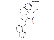 (4R)-N-isopropyl-1-(1-naphthylmethyl)-4-[(3-pyridinylmethyl)amino]-L-prolinamide