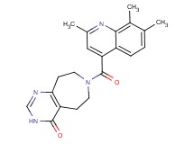 7-[(2,7,8-trimethyl-4-quinolinyl)carbonyl]-3,5,6,7,8,9-hexahydro-4H-pyrimido[4,5-d]azepin-4-one