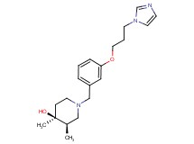 (3R*,4S*)-1-{3-[3-(1H-imidazol-1-yl)propoxy]benzyl}-3,4-dimethylpiperidin-4-ol