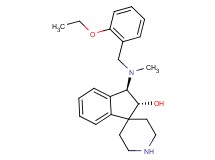 (2R*,3R*)-3-[(2-ethoxybenzyl)(methyl)amino]-2,3-dihydrospiro[indene-1,4'-piperidin]-2-ol