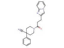 1-(3-imidazo[1,2-a]pyridin-2-ylpropanoyl)-4-phenylpiperidine-4-carbonitrile