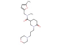 N-methyl-N-[(5-methyl-2-furyl)methyl]-1-[3-(4-morpholinyl)propyl]-6-oxo-3-piperidinecarboxamide