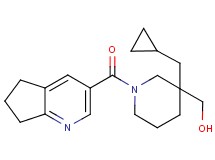 [3-(cyclopropylmethyl)-1-(6,7-dihydro-5H-cyclopenta[b]pyridin-3-ylcarbonyl)-3-piperidinyl]methanol