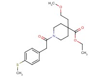 ethyl 4-(2-methoxyethyl)-1-{[4-(methylthio)phenyl]acetyl}-4-piperidinecarboxylate