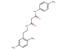N-[2-(2,5-dimethylphenyl)ethyl]-N'-(4-methylphenyl)malonamide