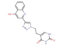 5-{2-[4-(4-hydroxyquinolin-2-yl)-1H-1,2,3-triazol-1-yl]ethyl}pyrimidine-2,4(1H,3H)-dione