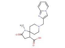 8-(imidazo[1,2-a]pyridin-2-ylmethyl)-1-methyl-2-oxo-1,8-diazaspiro[4.5]decane-4-carboxylic acid