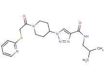 N-isobutyl-1-{1-[(2-pyridinylthio)acetyl]-4-piperidinyl}-1H-1,2,3-triazole-4-carboxamide