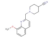 1-[(8-methoxyquinolin-2-yl)methyl]piperidine-4-carbonitrile