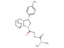 N,N-dimethyl-N'-{2-[(2R*,3R*,6R*)-3-(4-methylphenyl)-1,5-diazatricyclo[5.2.2.0~2,6~]undec-5-yl]-2-oxoethyl}urea