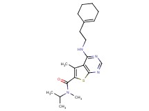 4-{[2-(1-cyclohexen-1-yl)ethyl]amino}-N-isopropyl-N,5-dimethylthieno[2,3-d]pyrimidine-6-carboxamide